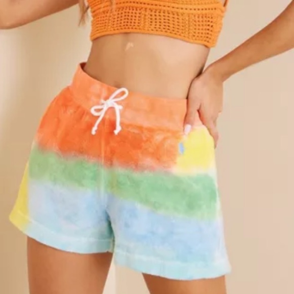 Polo Ralph Lauren Womens Tie Dye in beach dye Color shorts.$100